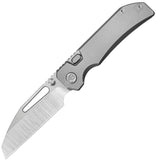 Kubey KB Knives Venom Top Linerlock Gray Titanium Folding CPM-S90V Pocket Knife 435A