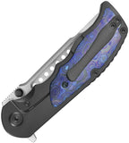 Kubey KB Knives Predator Framelock Black Titanium & Zircuti Folding M390 Pocket Knife 436C