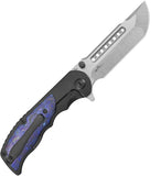 Kubey KB Knives Predator Framelock Black Titanium & Zircuti Folding M390 Pocket Knife 436C