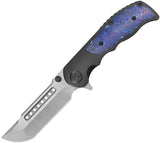 Kubey KB Knives Predator Framelock Black Titanium & Zircuti Folding M390 Pocket Knife 436C