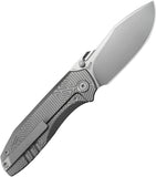 Kubey KB Knives Agera Framelock Gray Titanium Folding M390 Pocket Knife 437A