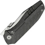 Kubey KB Knives Agera Framelock Flamed Titanium Folding M390 Pocket Knife 437B