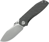 Kubey KB Knives Agera Framelock Flamed Titanium Folding M390 Pocket Knife 437B