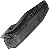 Kubey KB Knives Agera Framelock Black Titanium Folding M390 Pocket Knife 437C