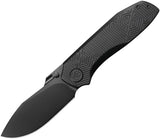 Kubey KB Knives Agera Framelock Black Titanium Folding M390 Pocket Knife 437C