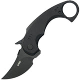 Kubey Jaw Pikal Karambit Linerlock Blackout G10 Folding 14C28N Pocket Knife 440F