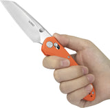 Kubey Bonza Crossbar Lock Orange G10 Folding 14C28N Pocket Knife 446B