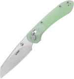 Kubey Bonza Crossbar Lock Jade G10 Folding 14C28N Pocket Knife 446C
