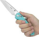 Kubey Bonza Crossbar Lock Light Blue G10 Folding 14C28N Pocket Knife 446D