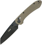 Kubey Bonza Crossbar Lock Tan G10 Folding 14C28N Pocket Knife 446F