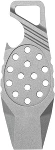 Kubey Gray Titanium Keyring Pry Bar Bottle Opener Multi-Tool 447A