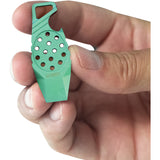 Kubey Green Titanium Keyring Pry Bar Bottle Opener Multi-Tool 447C