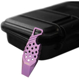 Kubey Pink Titanium Keyring Pry Bar Bottle Opener Multi-Tool 447E