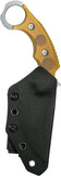 Kubey Velociraptor Pikal Karambit Ultem 14C28N Fixed Blade Knife w/ Sheath 448B