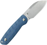 Kubey Microburst Blue Micarta 14C28N Sandvik Fixed Blade Knife w/ Sheath 455A