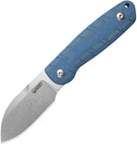 Kubey Microburst Blue Micarta 14C28N Sandvik Fixed Blade Knife w/ Sheath 455A