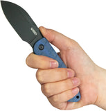 Kubey Microburst Brown Micarta 14C28N Sandvik Fixed Blade Knife w/ Sheath 455D