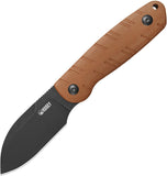 Kubey Microburst Brown Micarta 14C28N Sandvik Fixed Blade Knife w/ Sheath 455D