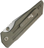 Kubey KB Knives Relentless Top Linerlock Bronze Titanium Folding Bohler M390 Pocket Knife 462G