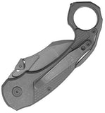 Kubey KB Knives Tactical Toucan Button Lock Dark Gray Titanium Folding CPM-20CV Pocket Knife 463B