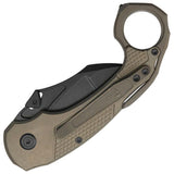 Kubey KB Knives Tactical Toucan Button Lock Bronze Titanium Folding CPM-20CV Pocket Knife 463C