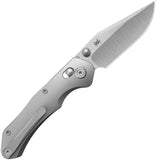 Kubey KB Knives Coronado Crossbar Lock Gray Titanium Folding Vanax Pocket Knife 466A