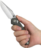 Kubey KB Knives Coronado Crossbar Lock Flamed Titanium Folding Vanax Pocket Knife 466B