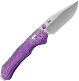 Kubey KB Knives Coronado Crossbar Lock Purple Crystallized Titanium Folding Vanax Pocket Knife 466D