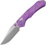 Kubey KB Knives Coronado Crossbar Lock Purple Crystallized Titanium Folding Vanax Pocket Knife 466D