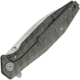 Kubey Whammy Framelock Flamed Titanium Folding 14C28N Pocket Knife 474C