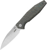 Kubey Whammy Framelock Flamed Titanium Folding 14C28N Pocket Knife 474C