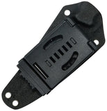 Kubey Sicarii Blue Micarta Stonewash 14C28N Sandvik Fixed Blade Knife w/ Sheath 477C