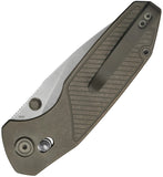Kubey KB Knives Aero Crossbar Lock Bronze Titanium Folding M390 Pocket Knife 488E