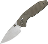 Kubey KB Knives Aero Crossbar Lock Bronze Titanium Folding M390 Pocket Knife 488E