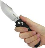 Kubey Iguana Crossbar Lock Black G10 Folding D2 Steel Pocket Knife 503A