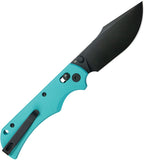 Kubey Iguana Crossbar Lock Light Blue G10 Folding D2 Steel Pocket Knife 503C