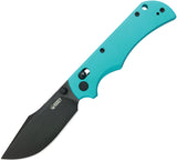 Kubey Iguana Crossbar Lock Light Blue G10 Folding D2 Steel Pocket Knife 503C
