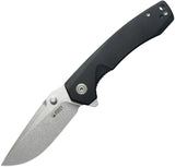 Kubey Calyce Linerlock Black G10 Folding 14C28N Drop Point Pocket Knife 901O