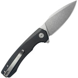 Kubey Calyce Linerlock Black G10 Folding 14C28N Drop Point Pocket Knife 901T