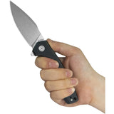 Kubey Calyce Linerlock Black G10 Folding 14C28N Drop Point Pocket Knife 901T