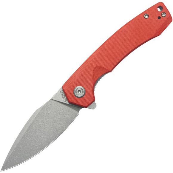 Kubey Calyce Linerlock Red G10 Folding 14C28N Drop Point Pocket Knife 901V