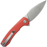 Kubey Calyce Linerlock Red G10 Folding 14C28N Drop Point Pocket Knife 901V