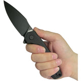 Kubey Calyce Linerlock Blackout G10 Folding 14C28N Drop Point Pocket Knife 901Y