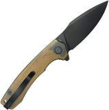 Kubey Calyce Linerlock Ultem Folding Black 14C28N Drop Point Pocket Knife 901Z