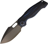 Kunwu Knives Gringo Verta Lock Black & Blue G10 G-Mascus Folding Elmax Pocket Knife B712A24
