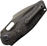 Kunwu Knives Gringo Verta Lock Carbon Fiber Folding DLC Elmax Pocket Knife B712CF4
