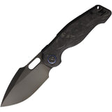 Kunwu Knives Gringo Verta Lock Carbon Fiber Folding DLC Elmax Pocket Knife B712CF4