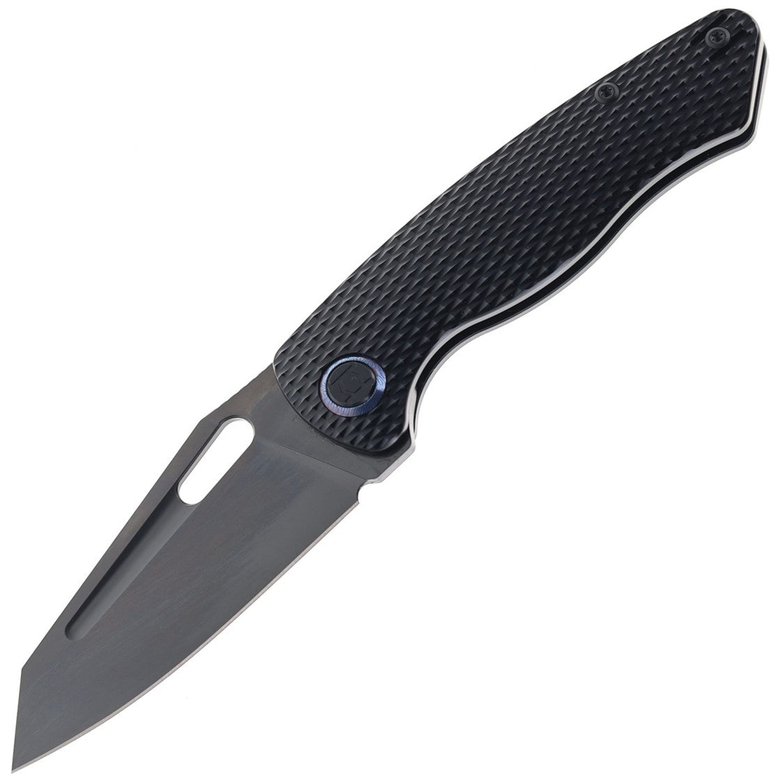 TRIVISA Andromeda Linerlock Black G10 Folding 14C28N Steel Pocket