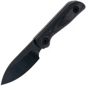 Kunwu Knives Stiffy P Blackout Micarta Vanadis 8 Fixed Blade Knife F705BK3