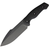 Kunwu Knives Stiffy G Blackout Micarta ASSAB-88 Steel Fixed Blade Knife w/ Sheath F712BK1